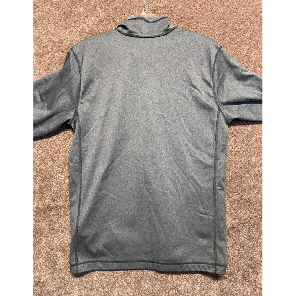 The North Face Mens Large Gray Quarter Zip Pullover Zimmer Biomet Embroidered‎